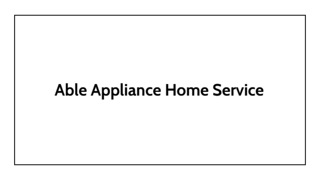 able-appliance-home-service-logo